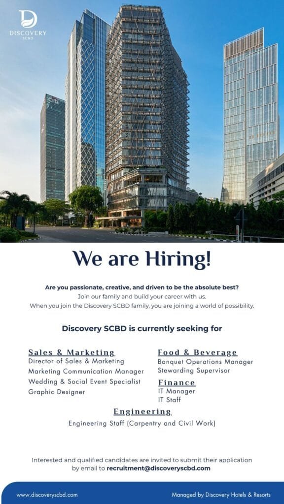 Your Ultimate Invitation to Discovery SCBD Jobs Jakarta 2 Launch Your Career with Discovery SCBD Jobs Jakarta