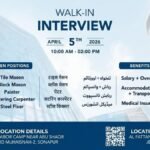 construction jobs Dubai walk in interview