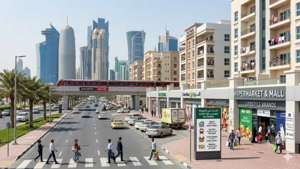 Cost of living in Doha for expatriates including rent food and transport